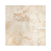 Diano Royal (Queen Beige) Marble 4 pcs Versailles Pattern/French Pattern Set Tumbled - SurfacesGalore