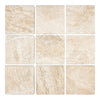 Diano Royal (Queen Beige) Marble 4X4 Tile Tumbled - SurfacesGalore