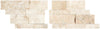 Diano Royal (Queen Beige) Marble Ledger-Panel ("Z" Split-Panel) - CORNER Mosaic Split-Faced