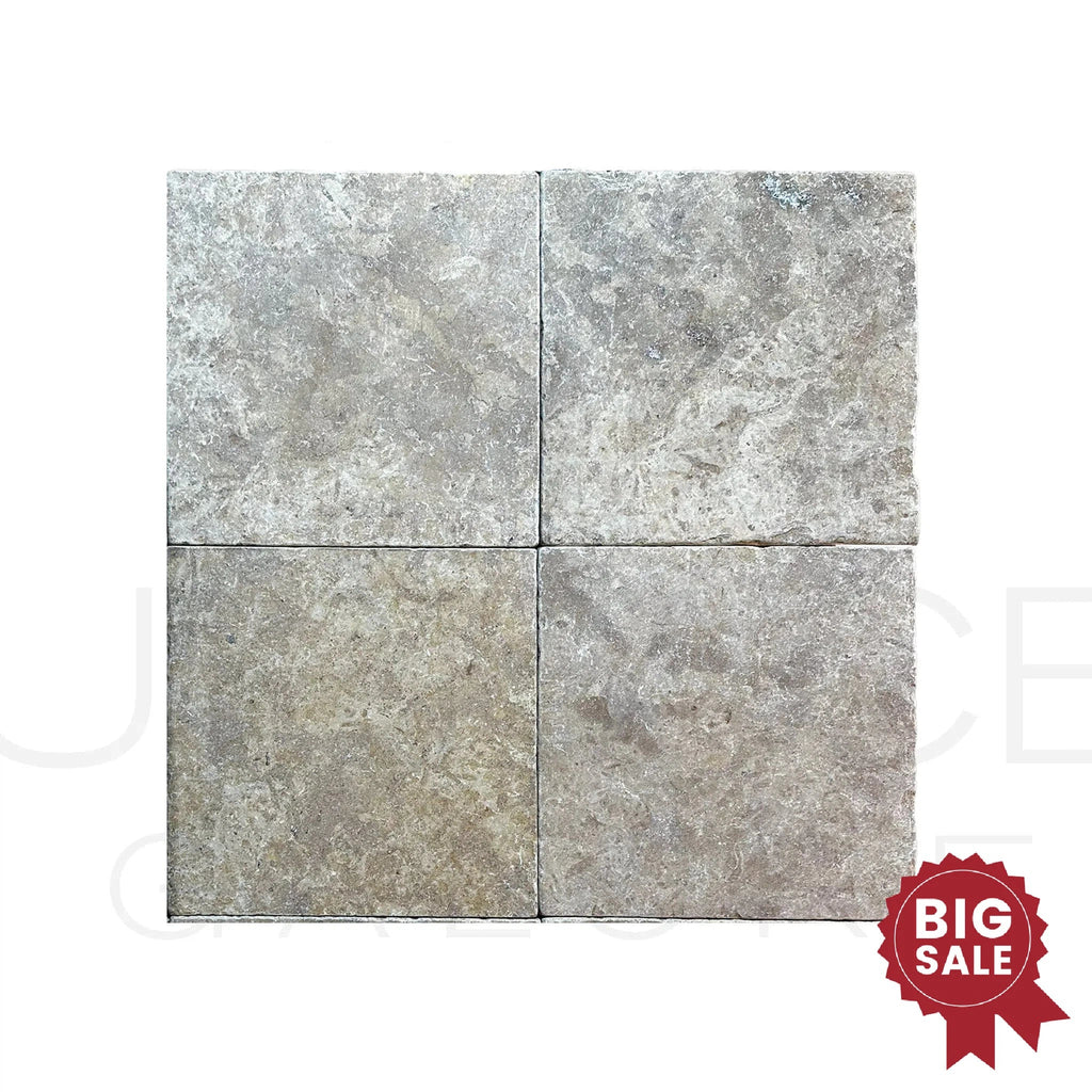 Dore Reale Light (Golden Beige) 12X12 Tumbled Tile 110 Sq.Ft. - Discounted, Marble/Travertine Clearance Sale - SurfacesGalore