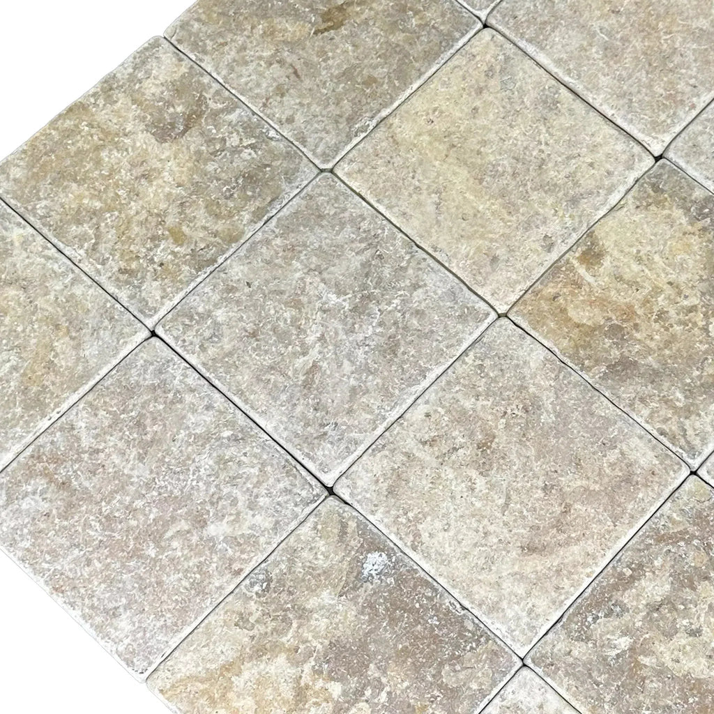 Dore Reale Light (Golden Beige) 6X6 Tumbled Tile 100 Sq.Ft. $11.99/Sq.Ft.