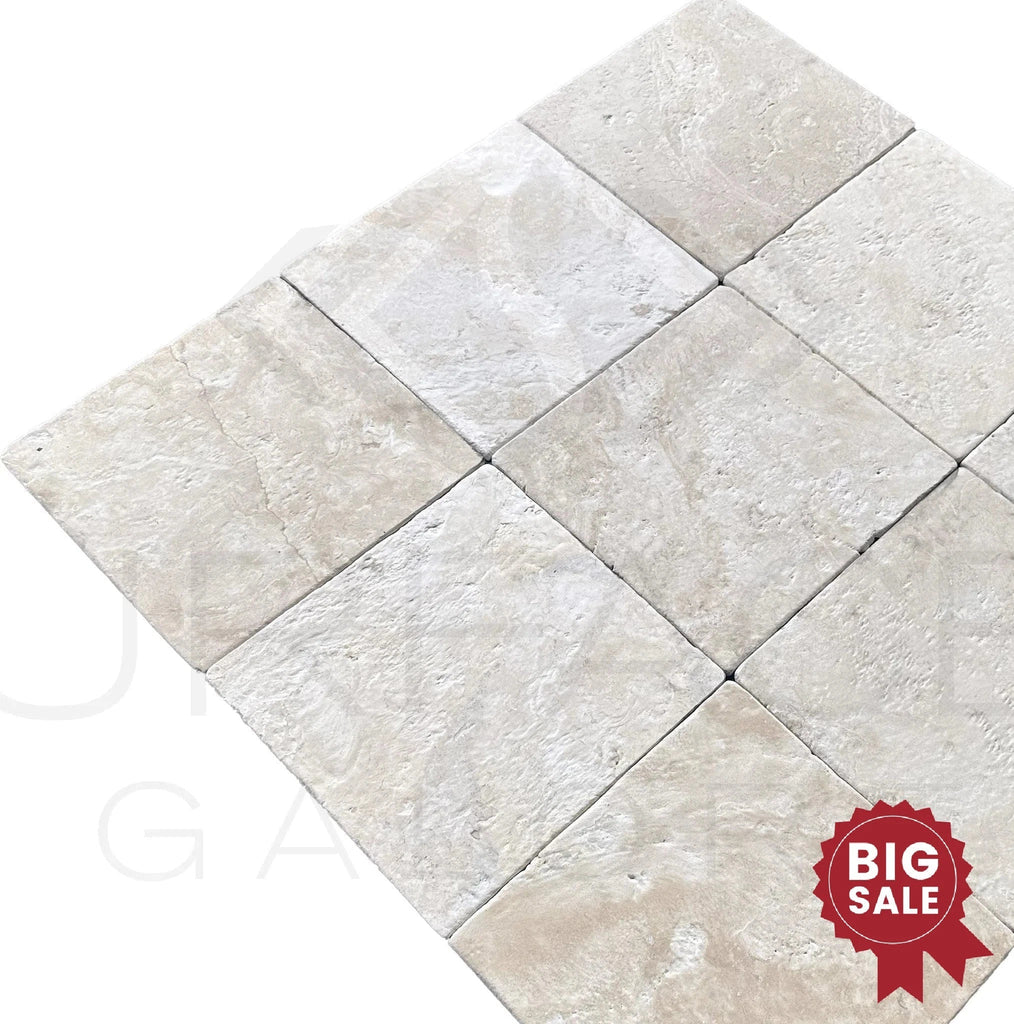 Durango (Santa Fe) 12X12 Tumbled Tile 100 Sq.Ft. - Discounted, Marble/Travertine Clearance Sale - SurfacesGalore