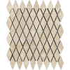 Durango/Paredon (Mexican) 1X2 Diamond/Rhomboid Travertine Tumbled - SurfacesGalore