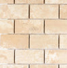 Durango/Paredon (Mexican) 2X4 Brick Mosaic Travertine Tumbled - SurfacesGalore