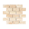 Durango/Paredon (Mexican) 2X4 Brick Mosaic Travertine Tumbled