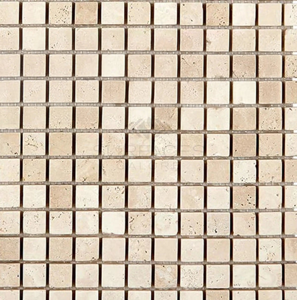 Durango/Paredon (Mexican) 5/8X5/8 Mosaic Travertine Tumbled - SurfacesGalore