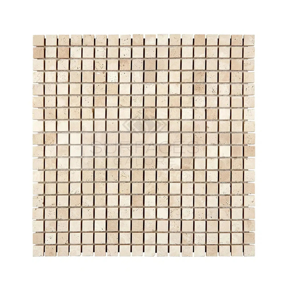 Durango/Paredon (Mexican) 5/8X5/8 Mosaic Travertine Tumbled