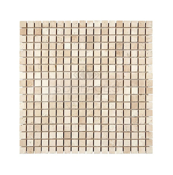 Durango/Paredon (Mexican) 5/8X5/8 Mosaic Travertine Tumbled - SurfacesGalore