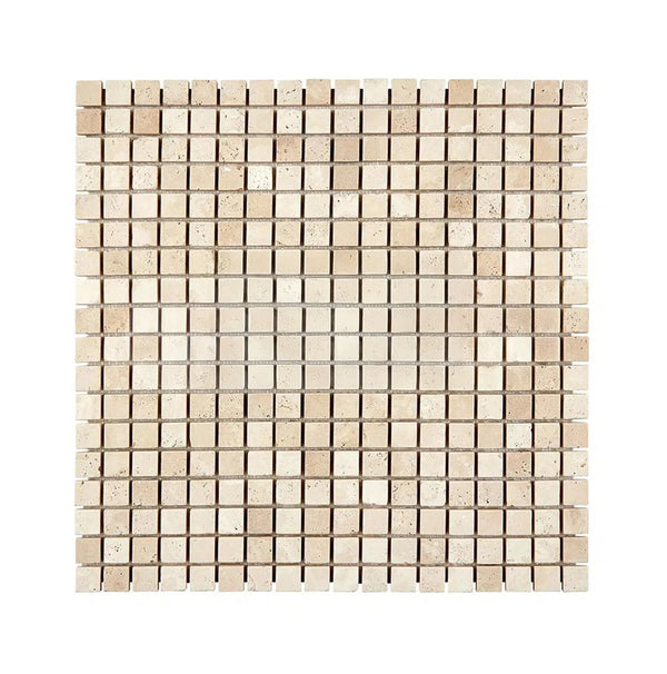 Durango/Paredon (Mexican) 5/8X5/8 Mosaic Travertine Tumbled