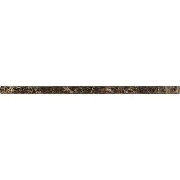 Emperador Dark Marble 1/2X12 Pencil Liner Polished