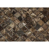 Emperador Dark Marble 1X1 Mosaic Tumbled