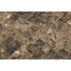 Emperador Dark Marble 1X2 Brick Mosaic Split-Faced