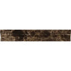 Emperador Dark Marble 2X12 Crown (Mercer) Molding Liner Polished