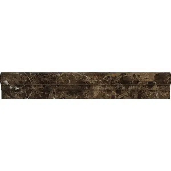 Emperador Dark Marble 2X12 OG-1 (Single-step Chair Rail Trim) Liner Polished