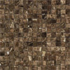 Emperador Dark Marble 3-D Small-Bread Mosaic Polished