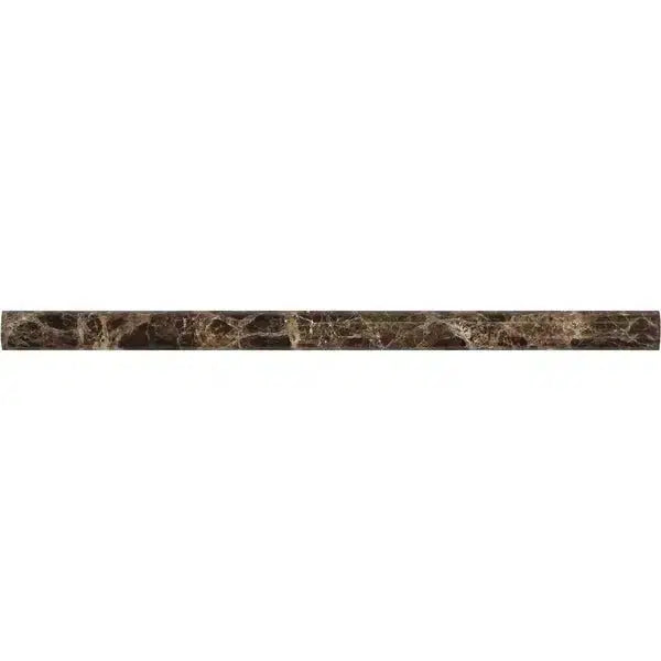 Emperador Dark Marble 3/4X12 Bullnose Liner Polished