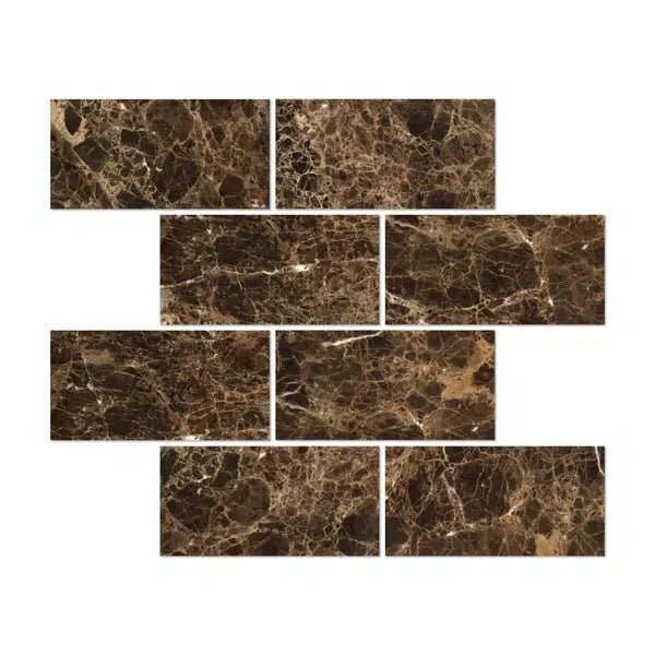 Emperador Dark Premium Marble 12X24 Polished - SurfacesGalore