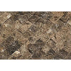 Emperador Dark Premium Marble 1X2 Brick Mosaic Split - Faced - SurfacesGalore