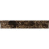 Emperador Dark Premium Marble 2X12 Crown (Mercer) Molding Liner Polished - SurfacesGalore