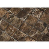 Emperador Dark Premium Marble 2X2 Mosaic Tumbled - SurfacesGalore