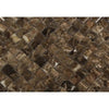 Emperador Dark Premium Marble 3 - D Small - Bread Mosaic Polished - SurfacesGalore