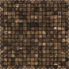 Emperador Dark Premium Marble 5/8X5/8 Mosaic Tumbled - SurfacesGalore