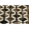 Emperador Dark Premium Marble Lattice (Emperador Dark + Crema Marfil) Mosaic Polished - SurfacesGalore