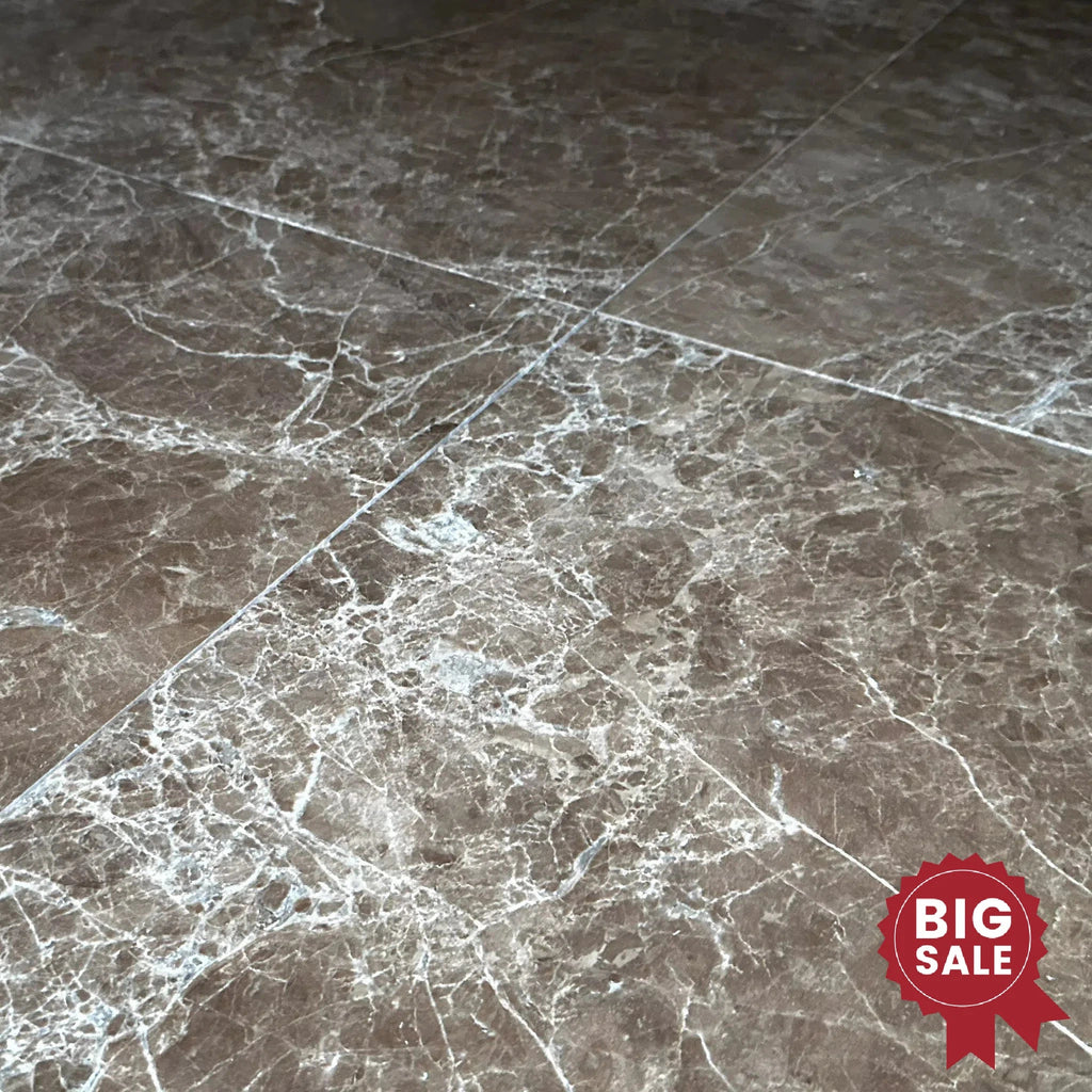 Emperador Light Marble 24X24 Polished Tile 224 Sq.Ft. - Discounted, Marble/Travertine Clearance Sale - SurfacesGalore