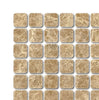 Emperador Light Premium 1X1 Mosaic Marble Tumbled - SurfacesGalore