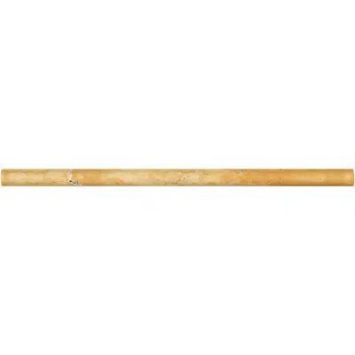 Gold/Yellow Travertine 1/2X12 Pencil Liner Honed - SurfacesGalore