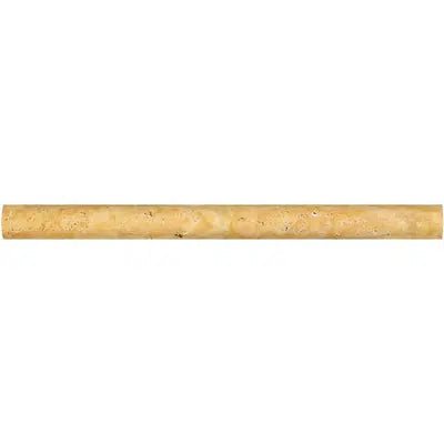 Gold/Yellow Travertine 1X12 Dome (Cane) Liner Honed - SurfacesGalore