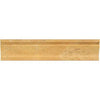 Gold/Yellow Travertine 2 1/2X12 Crown Molding Liner Honed - SurfacesGalore