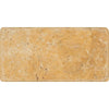 Gold/Yellow Travertine 3X6 Tile Tumbled - SurfacesGalore