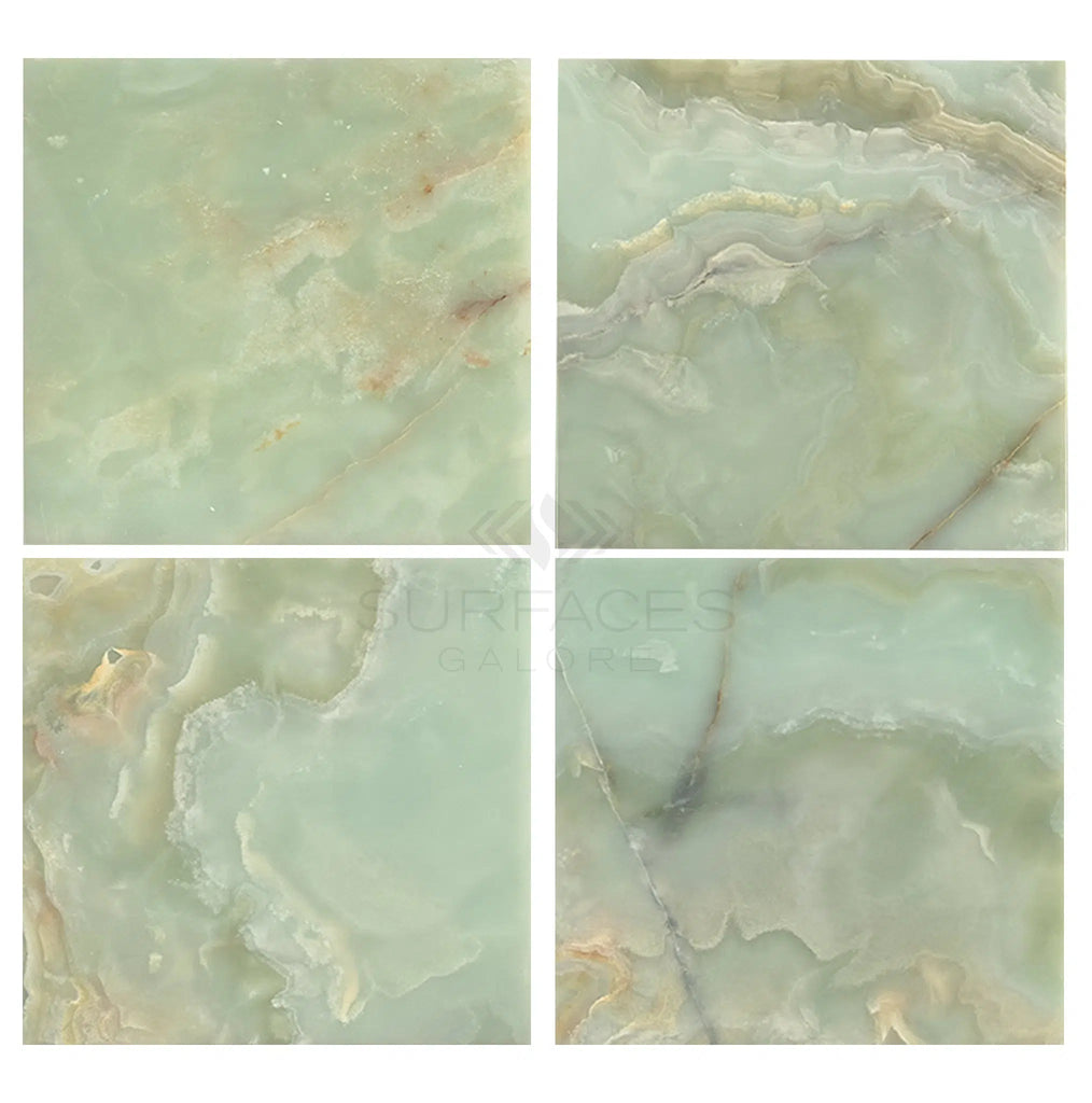 Green Onyx Marble 12X12 Polished