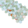 Green Onyx Premium Marble 2X2 Hexagon Mosaic Marble Tile Polished - SurfacesGalore