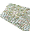 Green Onyx Premium Marble 5/8X1 1/4 Mini - Brick Mosaic Marble Tile Polished - SurfacesGalore