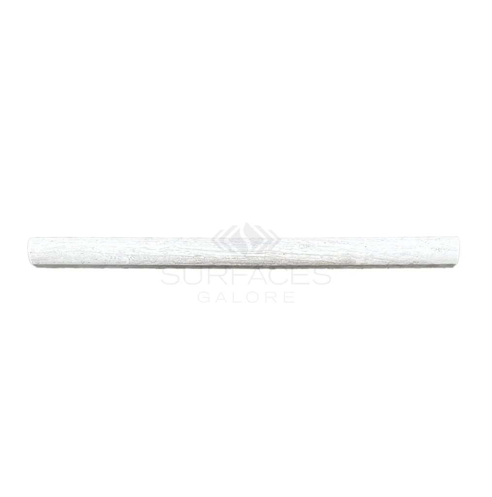 Haisa Light (White Wood) 1/2X12 Pencil Liner Limestone Honed