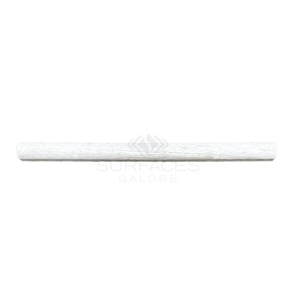 Haisa Light (White Wood) 1/2X12 Pencil Liner Limestone Honed