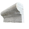 Haisa Light (White Wood) 2X12 OG-1 (Single-Step Chair Rail Trim)Liner Limestone Honed