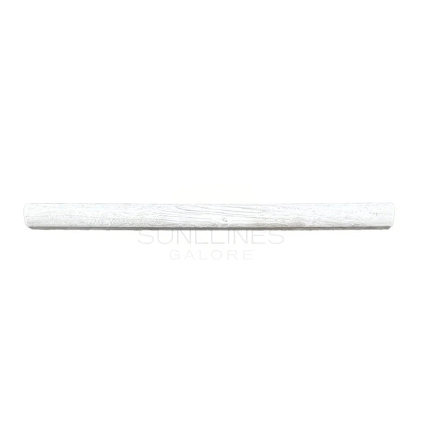 Haisa Light (White Wood) 3/4X4 Bullnose Liner Limestone Honed