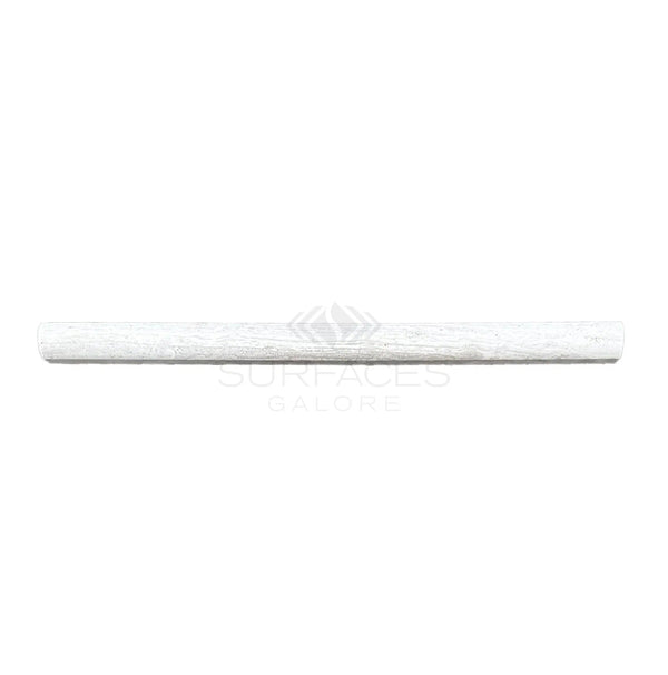 Haisa Light (White Wood) Premium 1/2X12 Pencil Liner Limestone Honed - SurfacesGalore