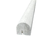 Haisa Light (White Wood) Premium 3/4X4 Bullnose Liner Limestone Honed - SurfacesGalore