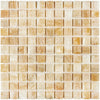 Honey Onyx (Giallo Crystal) 1X1 Mosaic Marble Tile Polished