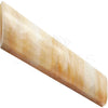 Honey Onyx (Giallo Crystal) 3/4X12 Bullnose Liner Polished