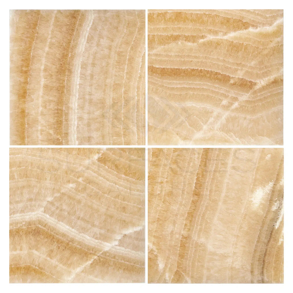 Honey Onyx (Giallo Crystal) Marble 18X18 Polished