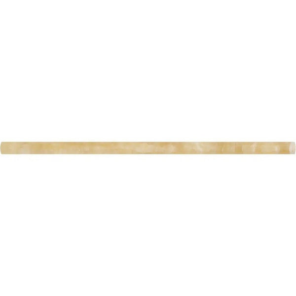 Honey Onyx (Giallo Crystal) Premium 1/2X12 Pencil Liner Polished - SurfacesGalore