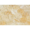 Honey Onyx (Giallo Crystal) Premium 2X2 Hexagon Mosaic Marble Tile Polished - SurfacesGalore