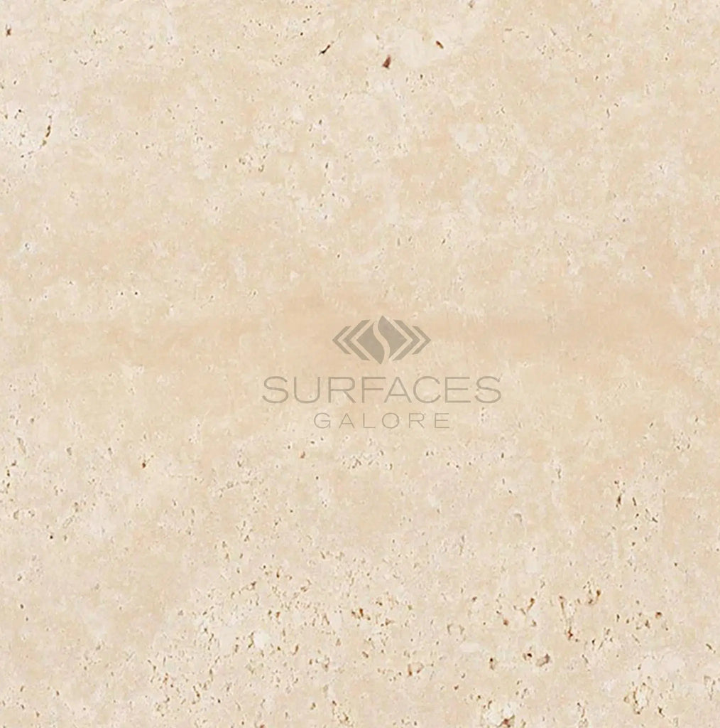 Ivory (Light) Travertine 12X12 (Cross-Cut) Tumbled