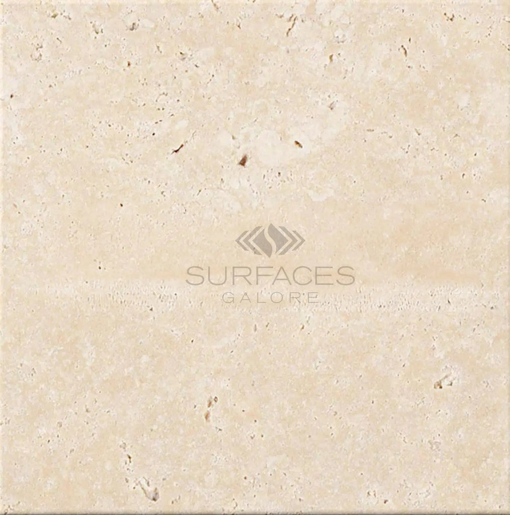 Ivory (Light) Travertine 12X12 (Cross-Cut) Tumbled