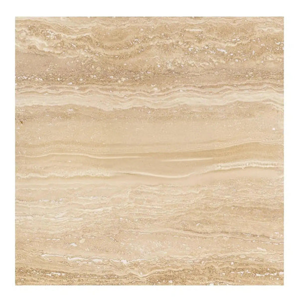 Ivory (Light) Travertine 12X12 (Vein-Cut) Filled and Polished